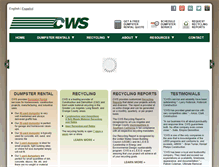 Tablet Screenshot of californiawasteservices.com